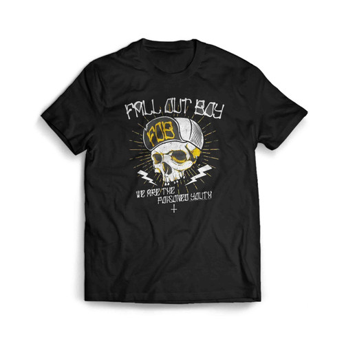 Fall Out Boy Skater Skull Graphic Men's T-Shirt Tee