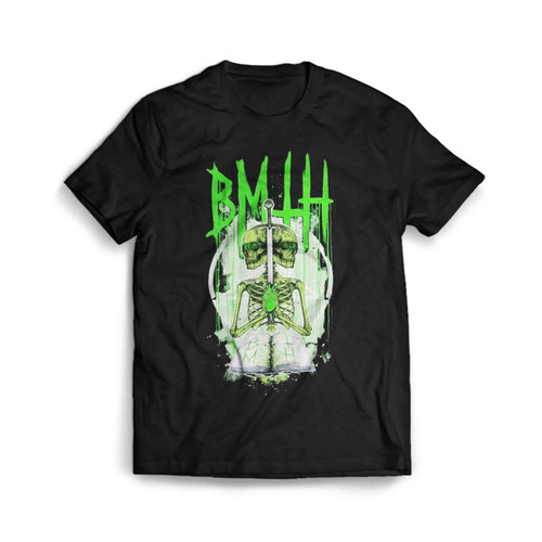 Bring Me The Horizon Double Skeleton New Official Band Merch Metal Vintage Music Men's T-Shirt Tee