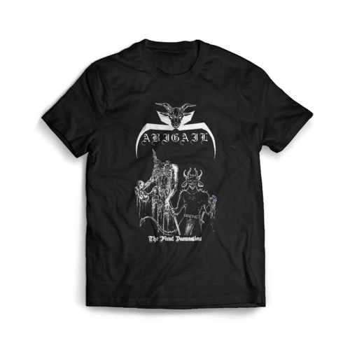 Abigail Final Damnation Black Thrash Nocturnal Midnight Gehennah Vulcano Rock Music Black Metal Band Men's T-Shirt Tee