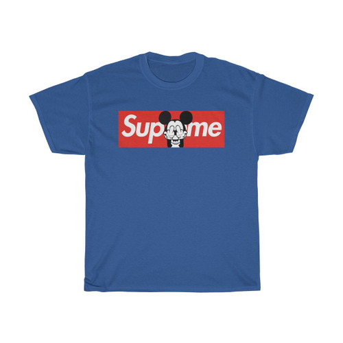 Mickey Double Middle Finger Supreme Man's T-Shirt Tee