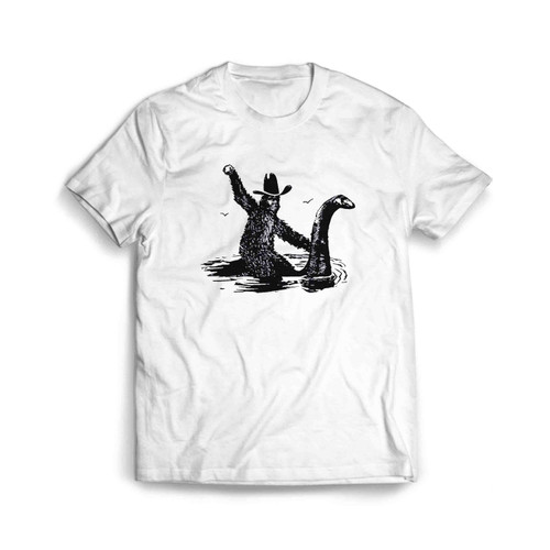 Bigfoot Hilarious Loch Ness Monster Men's T-Shirt Tee