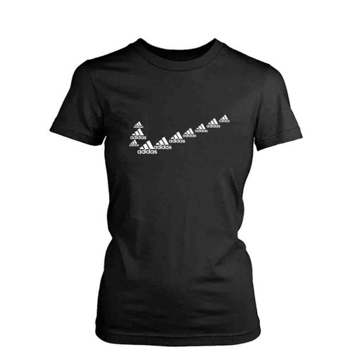 Nike Adidas Funny Parody Women's T-Shirt Tee