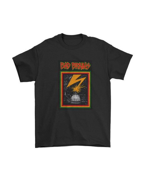Bad Brains American Hardcore Punk Band Heavy Metal Man's T-Shirt Tee