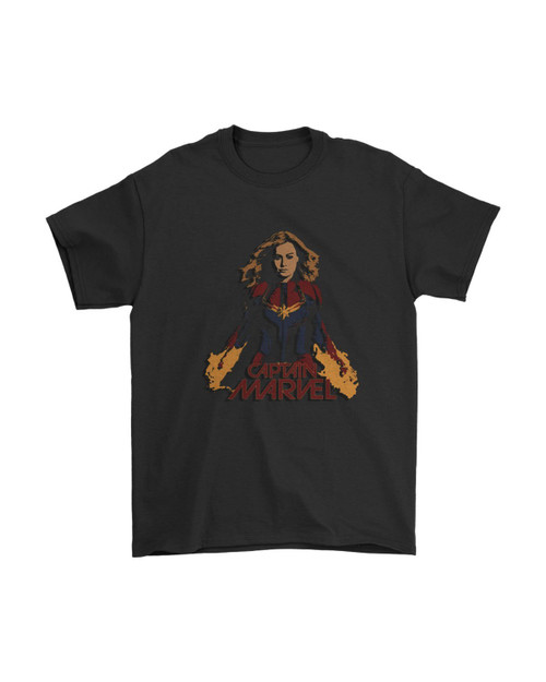 Captain Marvel Art Man's T-Shirt Tee