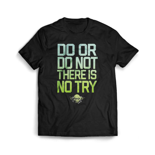 Star Wars Do Or Do Not There Is No Try Yoda Stamp Men's T-Shirt Tee