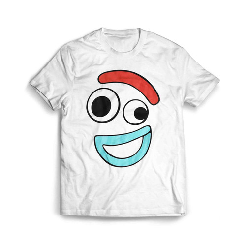 Disney Toy Story 4 Forky Large Happy Face Men's T-Shirt Tee