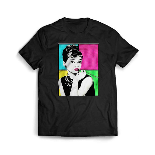 Audrey Hepburn Colorful Men's T-Shirt Tee