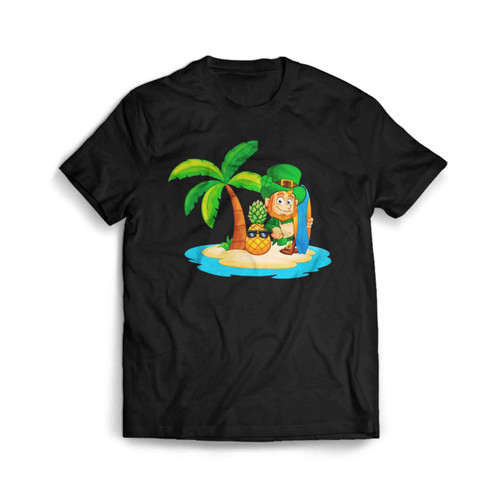 Leprechaun St Patrick Day Surf Beach Surfer Hawaiian Wave Surfing Irish Men's T-Shirt Tee