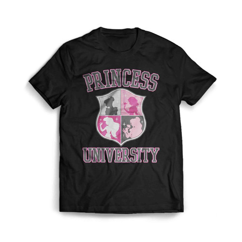 Disney Princess University College Text Logo Men's T-Shirt Tee
