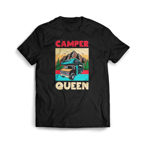 Camper Queen Rv Camping Funny Men's T-Shirt Tee