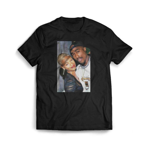 90s Jada Pinkett And Tupac Vintage Men's T-Shirt Tee