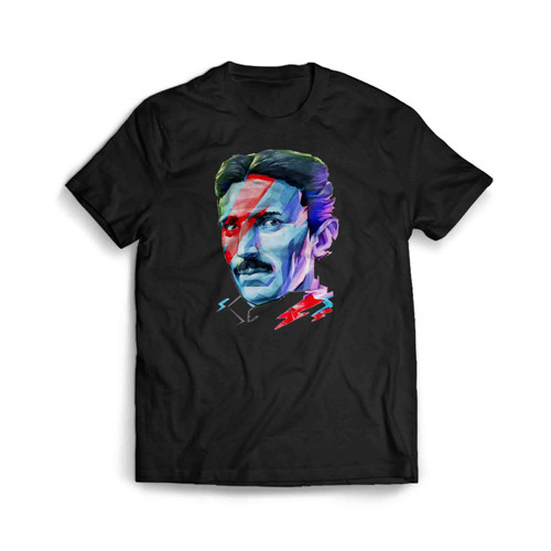 Nicola Tesla David Bowie Ziggy Stardust Inspired Men's T-Shirt Tee
