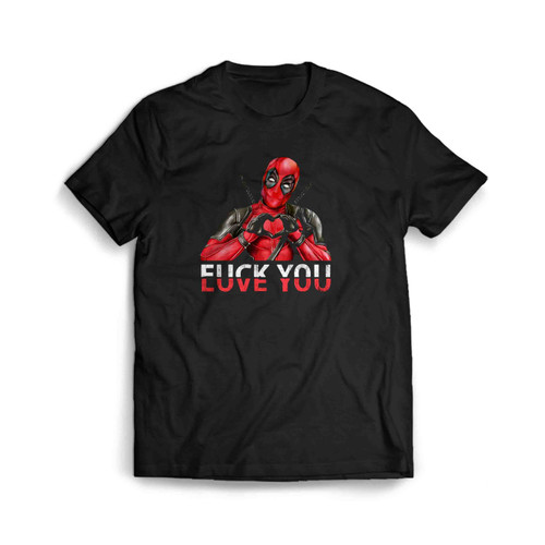 Marvel Deadpool Closed Hand Heart Deadpool Fuck You Men's T-Shirt Tee