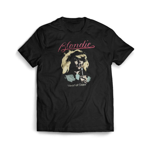 Blondie Ladies Heart Of Glass Stylistic Men's T-Shirt Tee