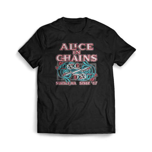 Alice In Chains Totem Fish Men's T-Shirt Tee