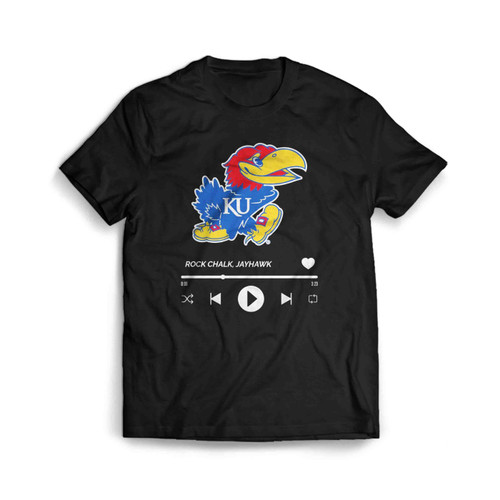 Rock Chalk Jayhawk Spotify Track Men's T-Shirt Tee