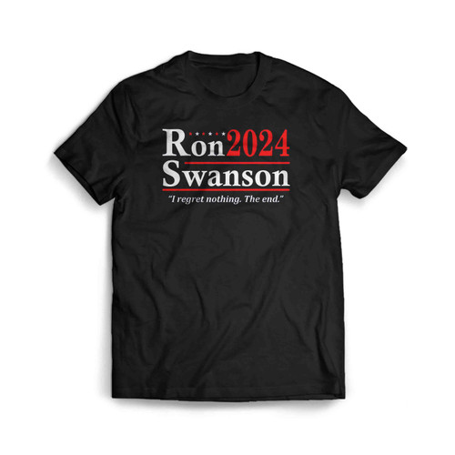 Ron Swanson 2024 I Regret Nothing Mens T-Shirt Tee