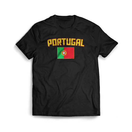 Portugal Flag Portuguese National Team European Football Mens T-Shirt Tee
