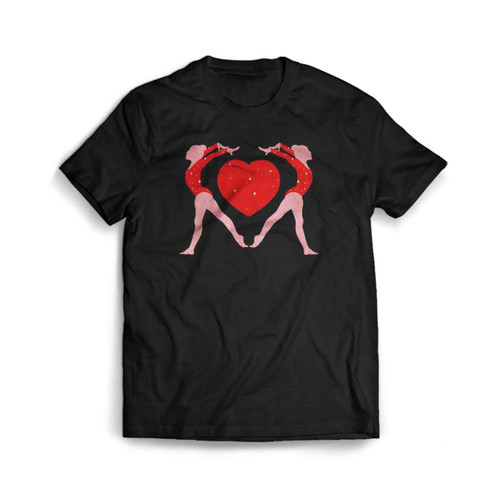 Gymnastics Gymnast Heart Love Mens T-Shirt Tee