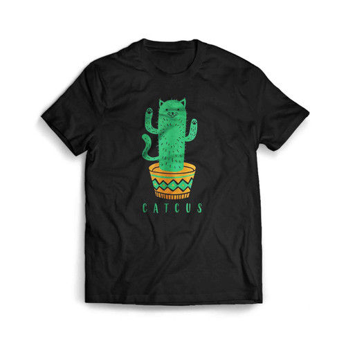 Catcus Cat Cactus Plant Mens T-Shirt Tee