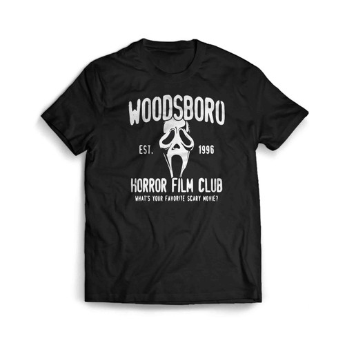 Woodsboro horror club Scream What is Your Favorite Movie Mens T-Shirt Tee