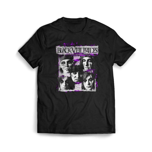 Veil Brides Grunge Faces Mens T-Shirt Tee