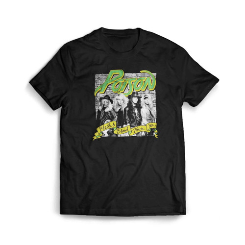 Poison Flesh Blood Banner Mens T-Shirt Tee
