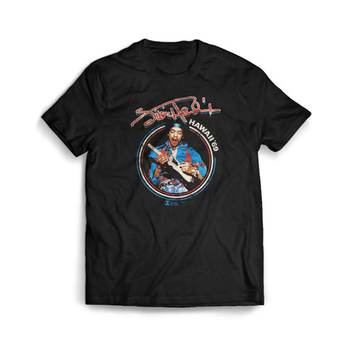 Jimi Hendrix Uk Tour 69 Mens T-Shirt Tee