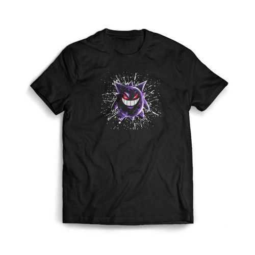 Gengar Splatter Card Gaming Inspired Design Printed Mens T-Shirt Tee