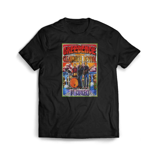 Creedence Clearwater Revival Concert Poster Mens T-Shirt Tee