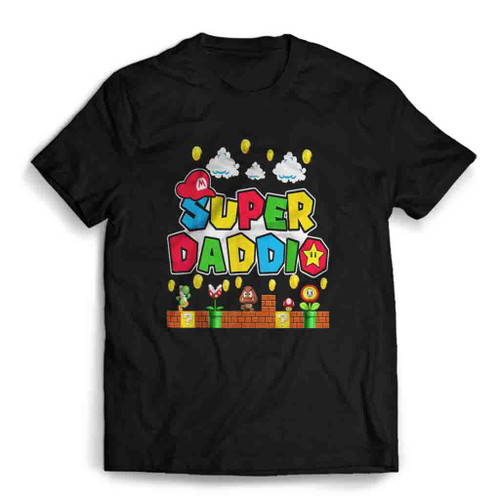 Super Daddio Funny Gamer Dad Fathers Day Video Game Lover Mens T-Shirt