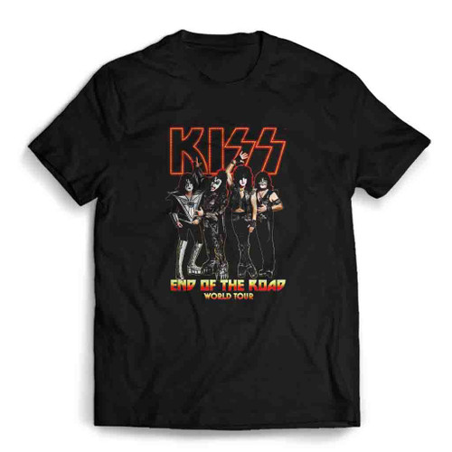 Rock Band Kiss Vintage End Of The Road World Tour Mens T-Shirt