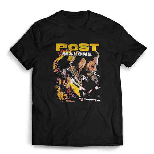 Post Malone Vintage Photo Collage Mens T-Shirt