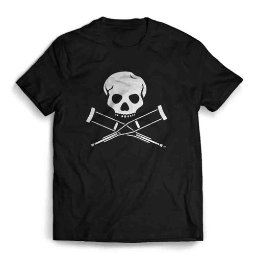 Mtv Jackass Skull And Crutches Logo Mens T-Shirt
