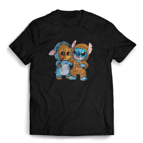 Groot And Stitch Friends Funny Mens T-Shirt