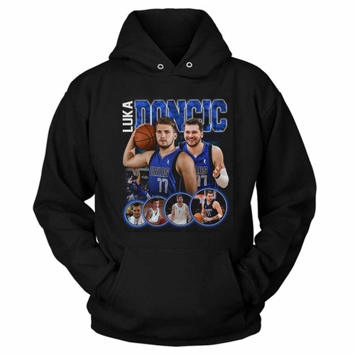 Vintage Luka Doncic 90s Logo Art Hoodie