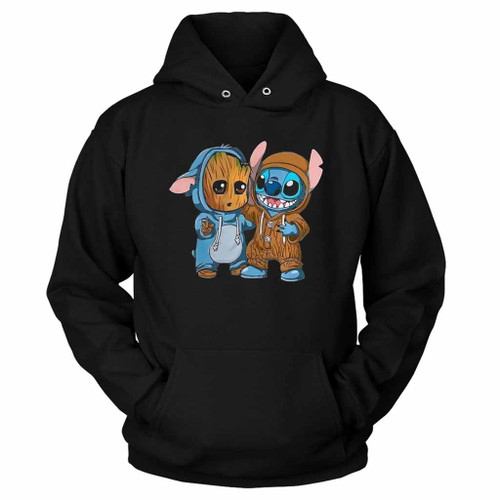 Groot and Stitch Friends Funny Hoodie
