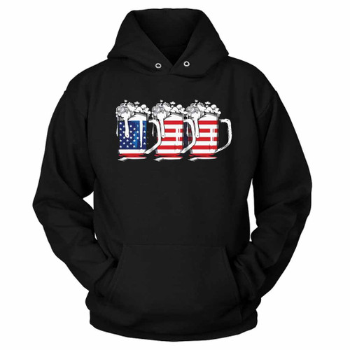 Beer American Flag 4th Of July Hoodie