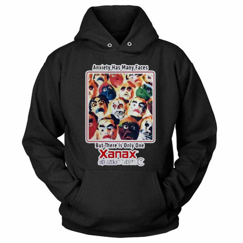 Anxiety Has Many Faces But There Is Only One Xanax Alprazolam Tablets Iv Hoodie