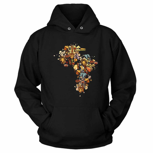 Africa Map Juneteenth Freeish Hoodie