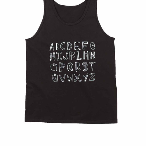 Teacher Alphabet Tank Top