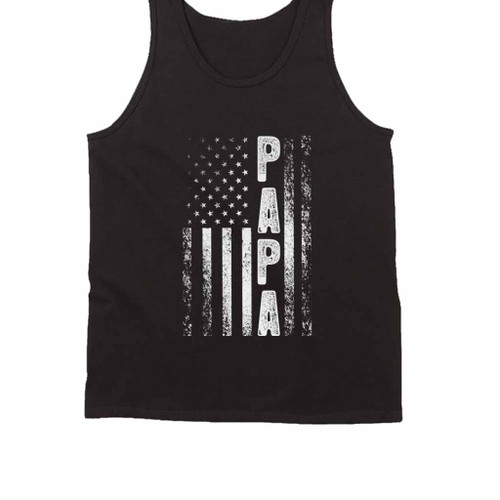 Papa American Flag Tank Top