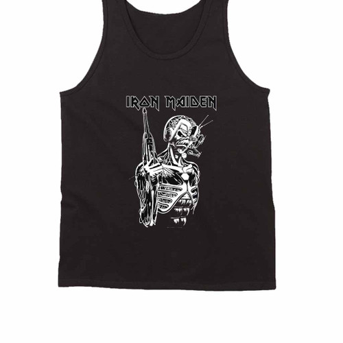 Iron Maiden Skull With The Gun Tank Top