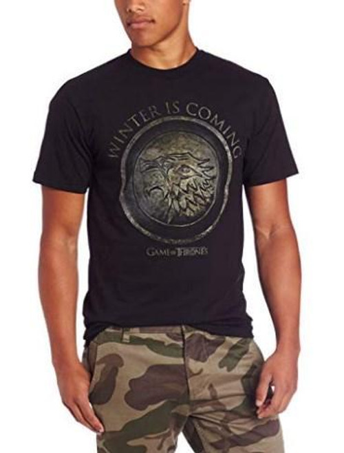 Game Of Thrones Winter Is Coming Man's T-Shirt Tee Game Of Thrones Winter Is Coming Man's T-Shirt Tee