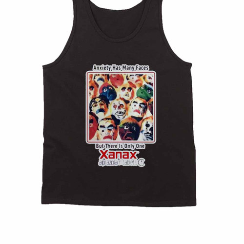 Anxiety Has Many Faces But There Is Only One Xanax Alprazolam Tablets Iv Tank Top