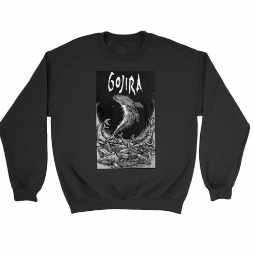 Gojira Whale Woodblock Sweatshirt Sweater