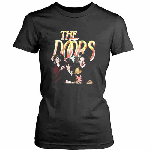 Vintage The Doors Rock Band Womens T-Shirt Tee