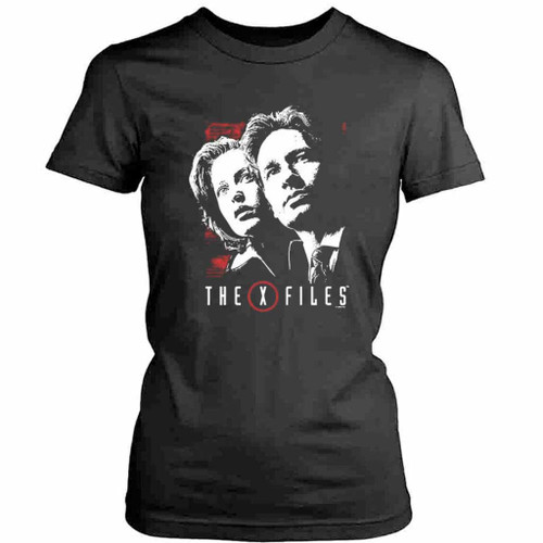 The X Files Movie Scully And Mulder Fox Mulder and Dana Scully Bootleg Womens T-Shirt Tee