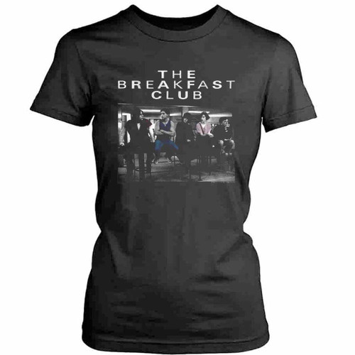 The Breakfast Club Sitting on Railing Photo Womens T-Shirt Tee