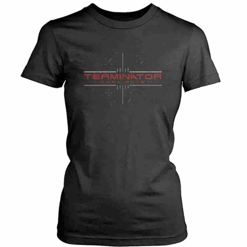 Terminator Dark Fate Red Logo Womens T-Shirt Tee